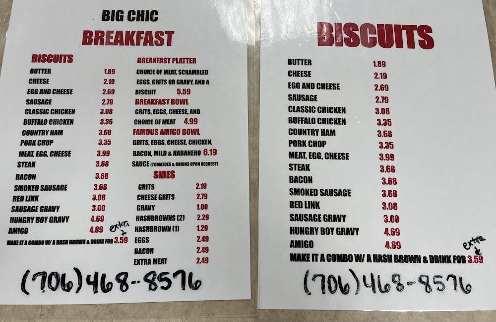 Big Chic Menu image 3